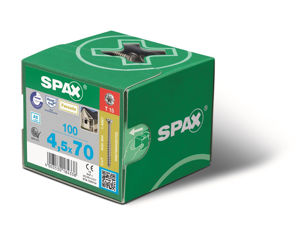 Afbeelding van Spax Spaanplaatschroef cilinderkop verzinkt T-Star T15 3.5x30mm (per 1000 stuks)