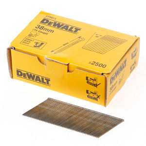 Afbeelding van DeWalt Inox spijkers zonder kop 38mm 16 Gauge 20° voor DC618 doos met 2500 spijkers