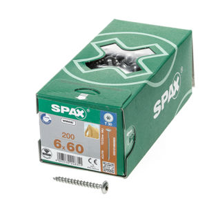 Afbeelding van Spax-s Spaanplaatschroef tellerkop discuskop T30 6 x 60mm 