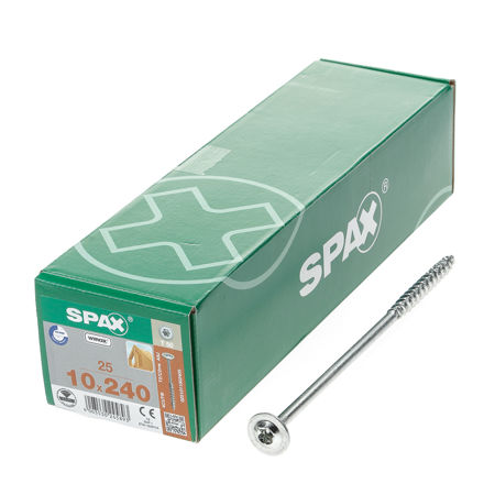 Afbeelding van Spax-s Spaanplaatschroef tellerkop discuskop T50 10 x 240mm 