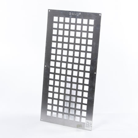Afbeelding van Gavo Ventilatieplaat enkel rij aluminium 50 x 25cm 
