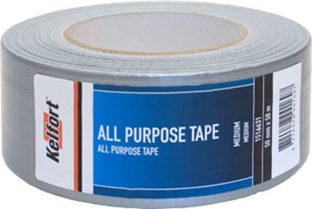 Afbeelding van Kelfort All purpose tape medium kracht grijs 50mm