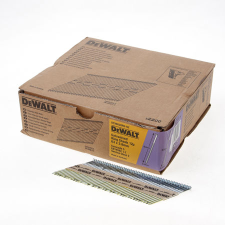 Afbeelding van DeWalt spijker XR verzinkt geringd 2.8 x 63mm doos van 2200 spijkers