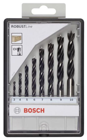Afbeelding van Bosch Houtspiraalborensets 8-delig diameter 3-10mm