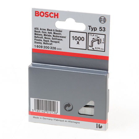 Afbeelding van Bosch nieten gegalvaniseerd met fijne draad type-53 6mm