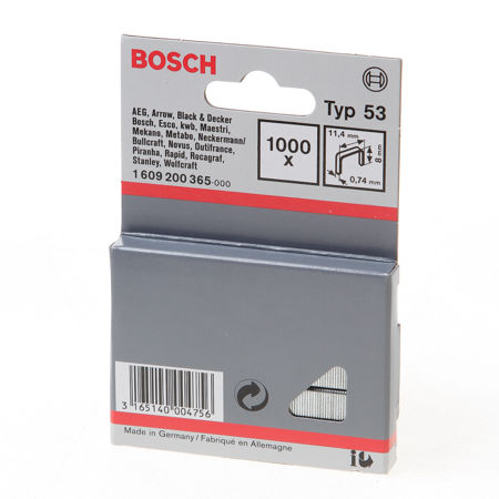 Afbeelding van Bosch nieten gegalvaniseerd met fijne draad type-53 8mm