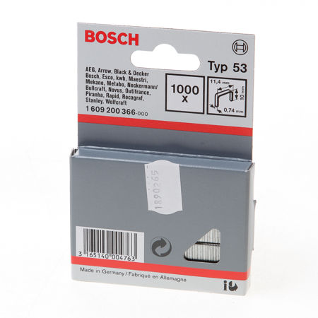 Afbeelding van Bosch nieten gegalvaniseerd met fijne draad type-53 10mm