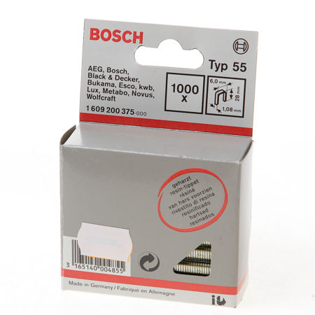 Afbeelding van Bosch nieten gegalvaniseerd met smalle rug 28mm