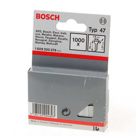 Afbeelding van Bosch Nagels Type 47 26mm blister van 1000 nagels