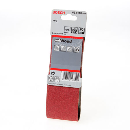 Afbeelding van Bosch Schuurband 65 x 410mm K60 blister van 3 banden