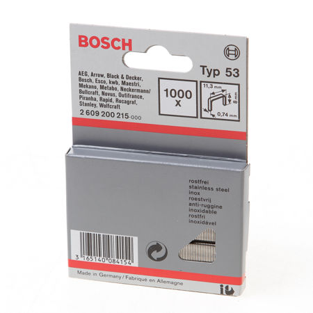 Afbeelding van Bosch nieten RVS met fijne draad type-53 8mm