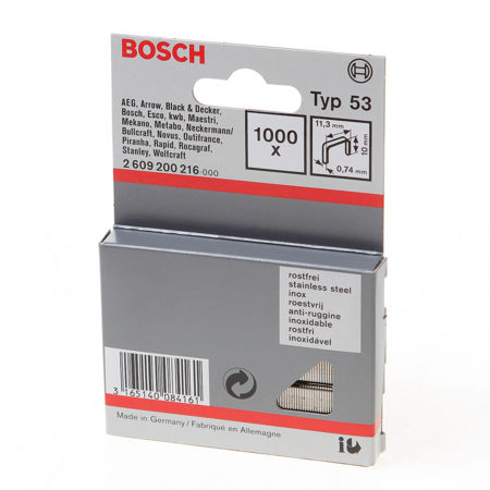 Afbeelding van Bosch nieten RVS met fijne draad type-53 10mm