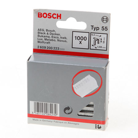 Afbeelding van Bosch nieten gegalvaniseerd met smalle rug 18mm