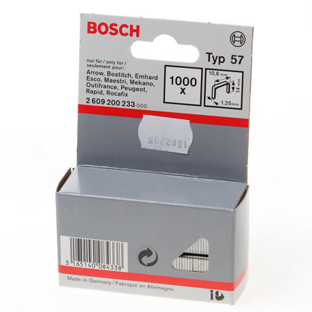 Afbeelding van Bosch nieten gegalvaniseerd met platte draad 14mm