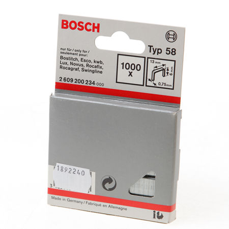 Afbeelding van Bosch nieten gegalvaniseerd met fijne draad type-58 6mm