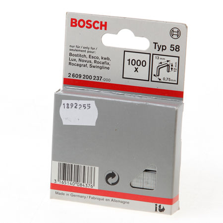 Afbeelding van Bosch nieten gegalvaniseerd met fijne draad type-58 12mm