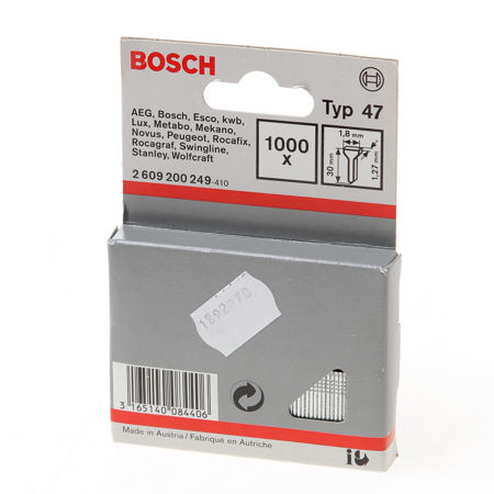 Afbeelding van Bosch Nagels Type 47 30mm blister van 1000 nagels