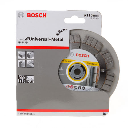 Afbeelding van Bosch Diamandschijf Best for Universal + Metal diameter 115 x asgat 22.2mm