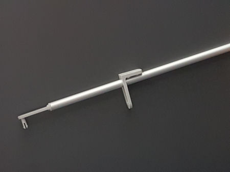 Afbeelding van Duco bedieningstang voor plaatsing in de dagkant, lengte stang 750mm, kleur aluminium (zilver/grijs)