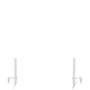Afbeelding van Duco bedieningstang met een bocht van 70mm, lengte stang 750mm, Ral9010 (wit)